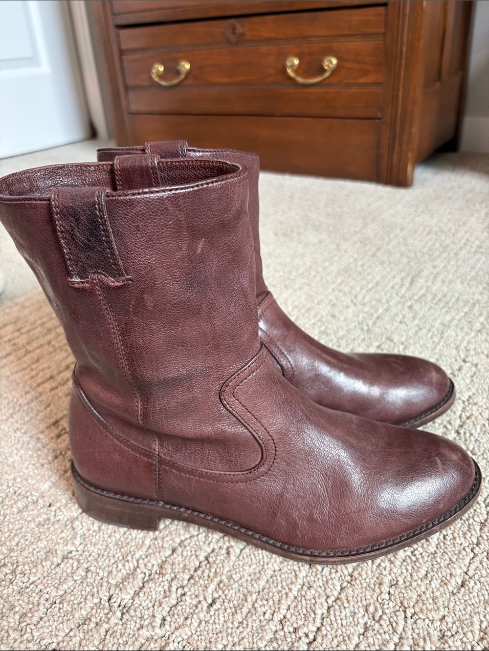 Johnston & Murphy Brown Leather Ankle Boots